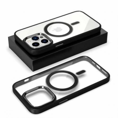 Generic iPhone 14 Pro Anti-Slip MagSafe Magnetic Shockproof Case(Black)