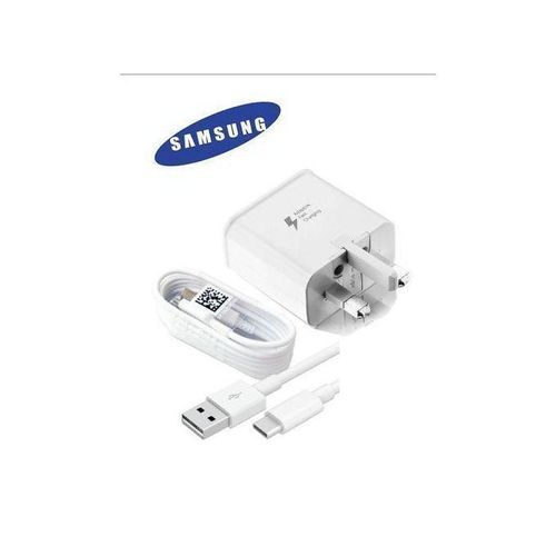 product_image_name-Samsung-Adaptive Fast Charging Wall Charger (15W, USB-A) with USB-C Cable – UK 3-Pin Plug-1