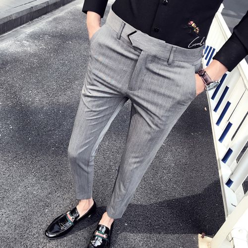 Wholesale Latest Design straight Pants Mens Slim Fit office formal dress  trousers pants men Trouser ZJ985 From malibabacom