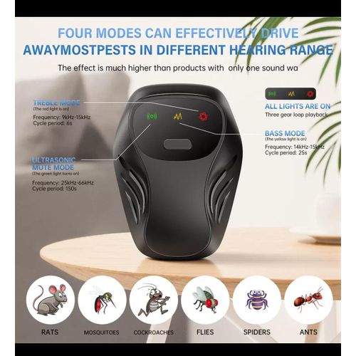 Generic three-speed variable-frequency ultrasonic mosquito repellent, a multi-functional insect repellent and rat repellent - image 3