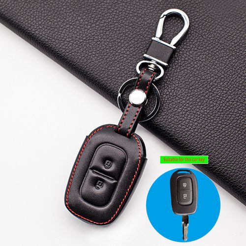 Generic Leather Remote Key Fob Case For Renault Kwid Traffic Symbol