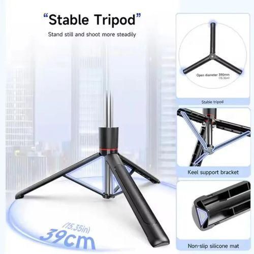 Generic F16 Ultra Long Selfie Tripod Stand with remote - image 4