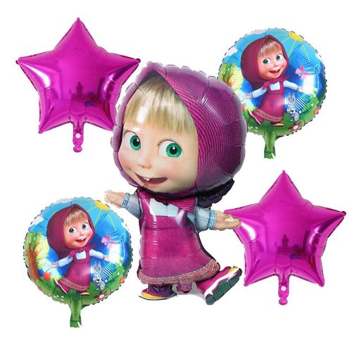 Cute Cartoon Girl Birthday Party Balloons Decorations Sweet - Temu