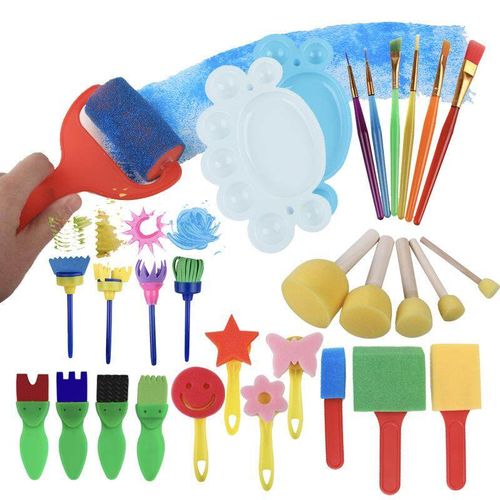 Diy Painting Tools Drawing Tools Flower Stamp Sponge Brush Set Art