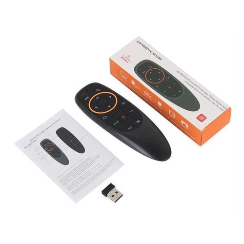 Generic Air Mouse Remote Control, Voice Remote 2.4G RF Wireless Remote Control with 6-Axis Gyroscope IR Learning, USB Air Mouse Remote for PC Smart TV Android TV Box HTPC Laptop Projector Android Windows