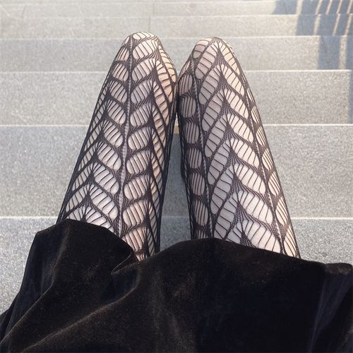 Fashion Sexy Lingerie Stockings Black Fishnet Jacquard Stocking