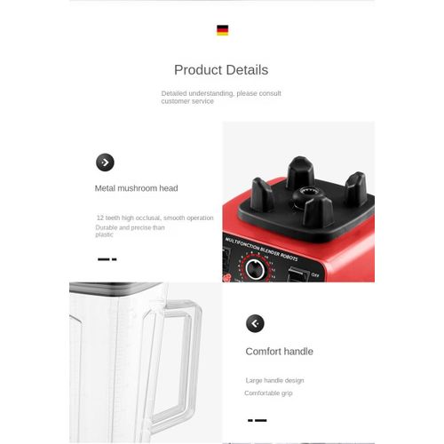 product_image_name-SILVER CREST-Kitchen High-Performance Blender 2L Capacity 2 IN 1 Jar-5