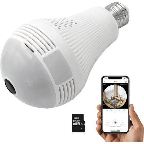 Generic Wireless 360 Rotate Panoramic Light Bulb Camera