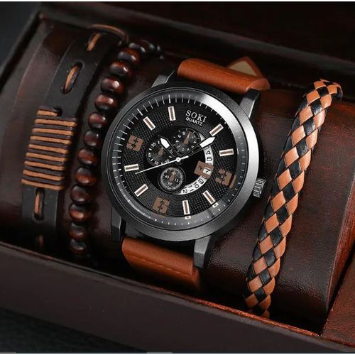 Leather wrist discount watch at jumia