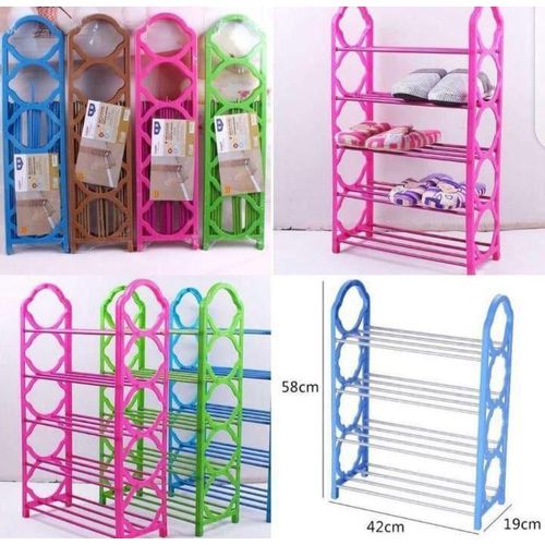 product_image_name-Generic-5 Layers Plastic Display Shoe Rack-1