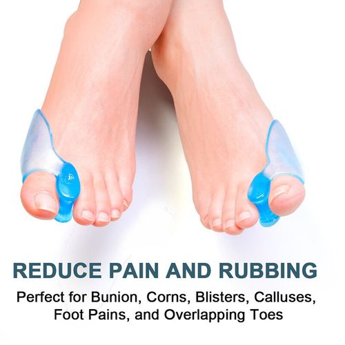 Buy Toe Separators For Overlapping Toes (2PAIR), Big Toe Spreader, Yoga  Toes Gems, Bunion Pain Relief, Prevent Calluses and Corns, Ideal for  Yogis, UNISEX, Foot Care (BLUE) L Online