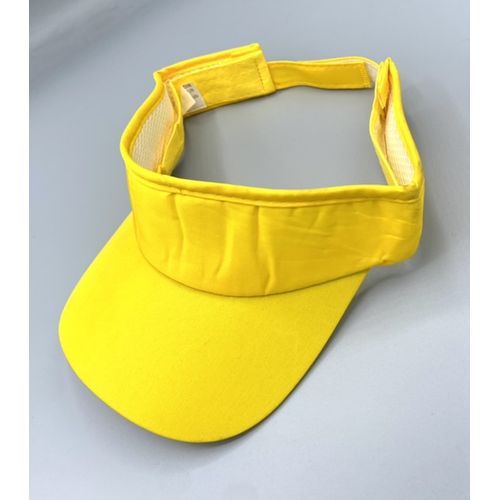 Yellow visor hat best sale
