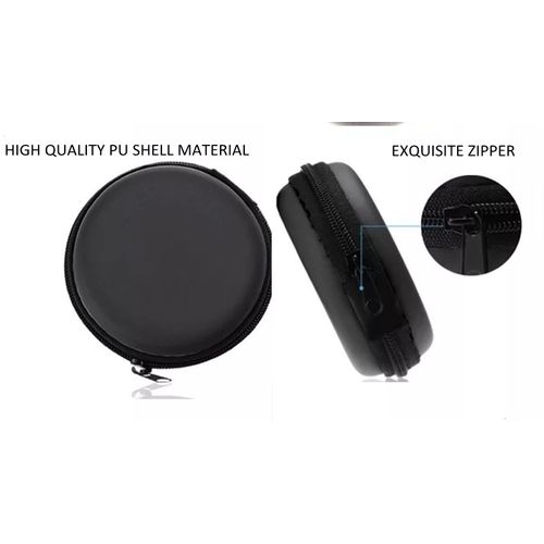 product_image_name-Fashion-Earphones/buds Jewellery Black Storage Case Bag-1
