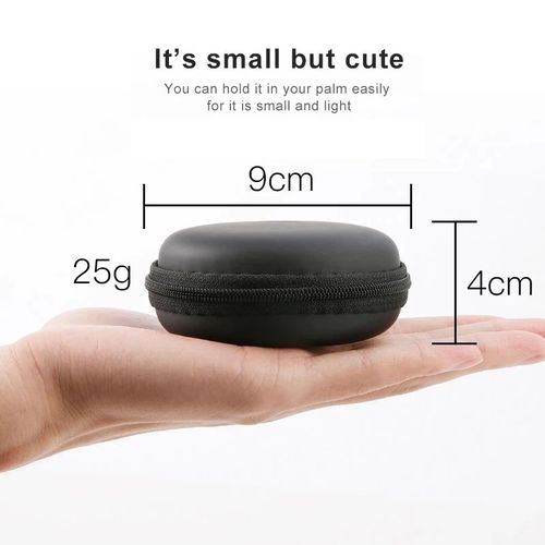product_image_name-Fashion-Earphones/buds Jewellery Black Storage Case Bag-3