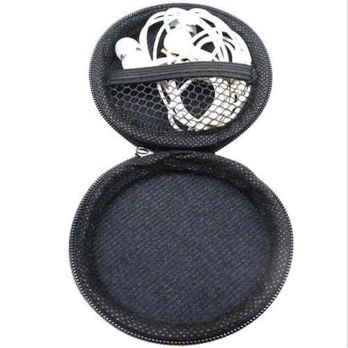 product_image_name-Fashion-Earphones/buds Jewellery Black Storage Case Bag-4