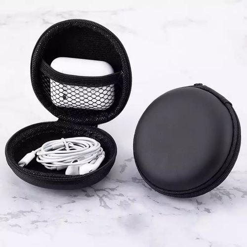product_image_name-Fashion-Earphones/buds Jewellery Black Storage Case Bag-6