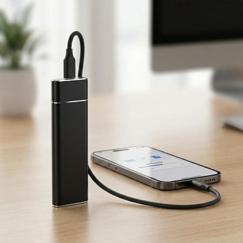 Generic 500GB Portable USB 3.1 SSD External Mobile Hard Drive - Black - image 2