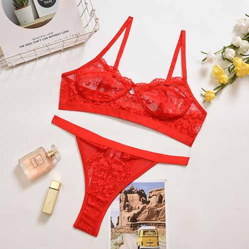 Fashion Women＇s Underwear 2 Piece Set Sexy Erotic Lingerie Female Underwear