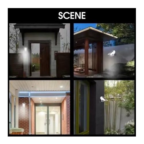 product_image_name-Lighting-Outdoor Solar Wall Light With LED, Motion Sensor & Remote – Waterproof-4