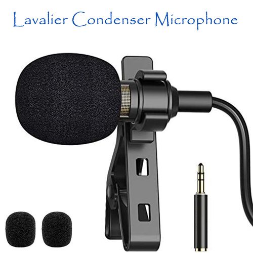 iPHONE LAVALIER MICROPHONE Lightning Cable Mic Plug Play Connection 