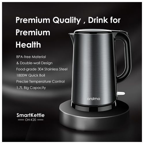 Oraimo 1.7 Litre Big Capacity Stainless Steel Smart Kettle - image 2