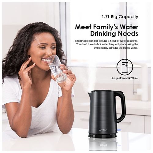 Oraimo 1.7 Litre Big Capacity Stainless Steel Smart Kettle - image 3