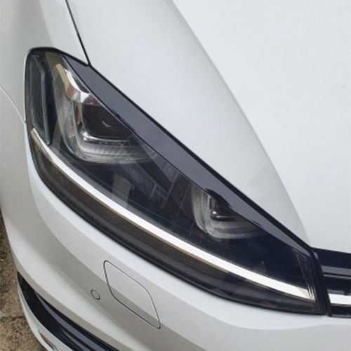 Generic Car Headlight Eyebrow Eyelid Cover Trim for Volkswagen VW Golf 7  7.5 VII GTI GTD R MK7 MK7.5 2013-2017 Eye-catching Stickers