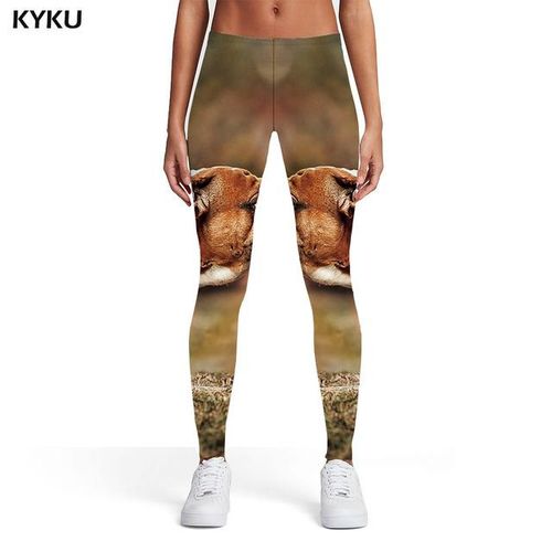 Generic Kyku Animal Leggings Women Love Leggins Funny Sexy Womens