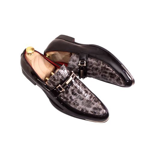 Italian patent cheap leather shoes