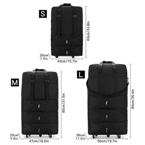 product_image_name-Essentials-Expandable Rollable 5 Wheel Foldable Luggage Travel Waterproof Bag-3