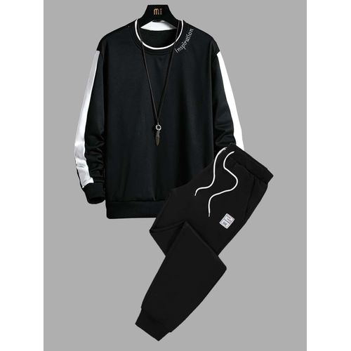 product_image_name-Fashion-Casual Sweater Set Men's Long Sleeve Sweatshirt + Trousers-1