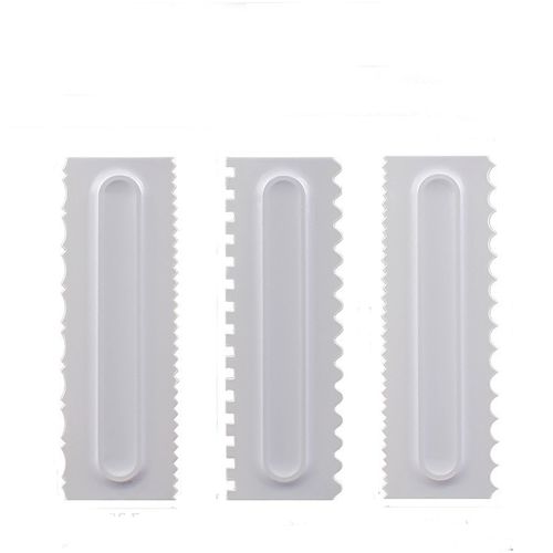 Cake Decor 1pc Plastic Icing Comb Cake Scraper, Smoother Icing Fondant –  Arife Online Store