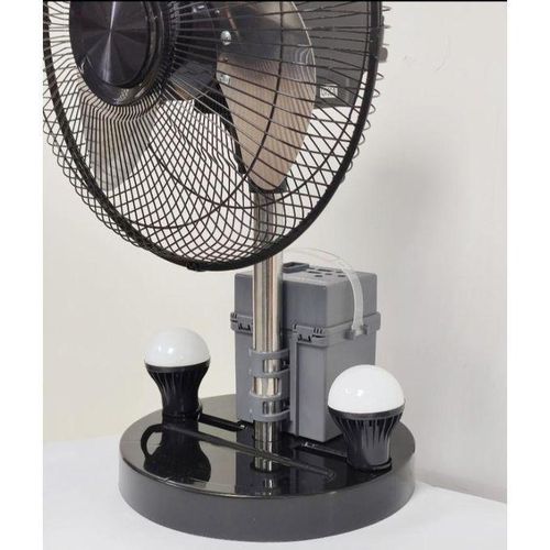 Duravolt Solar Power Rechargeable Pack + 12" DC table fan - image 2