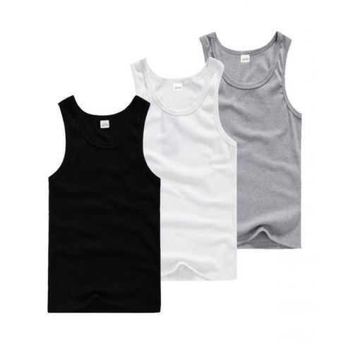 Fashion 3-in-1 Premium Singlet Men's (UnderWear) – Black/White/Grey ...