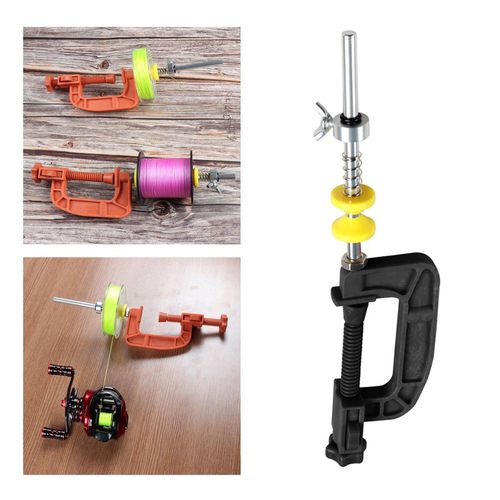 Generic Stable Spool Line Reel Holder For Fishing Black