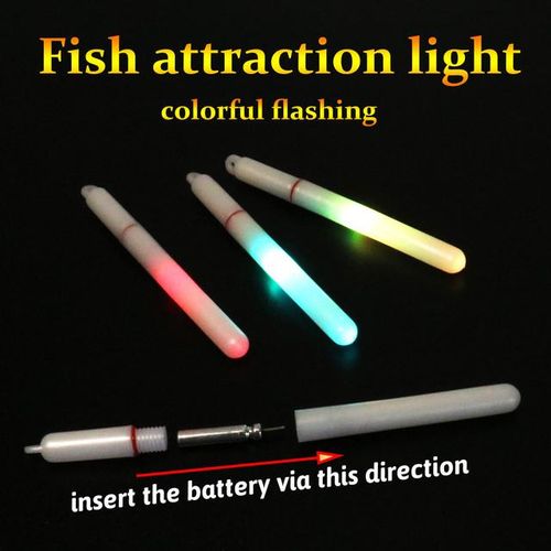 Generic Attract Fish Light Underwater Waterproof Cr425 3.6v Usb Charger Led  Luminous Lure Finder Night Fishing Color Flash Lamp