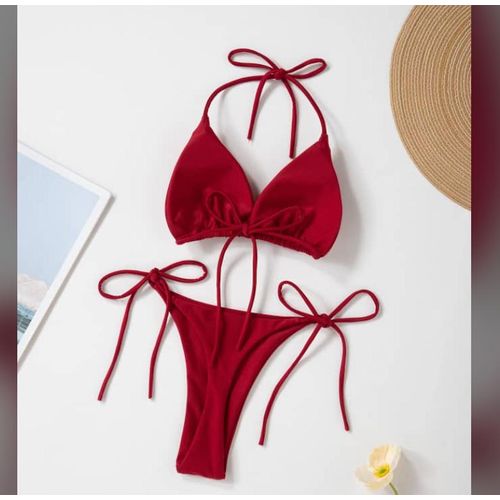 product_image_name-Fashion-mix and match crinkle tie up triangle bikini in red-1