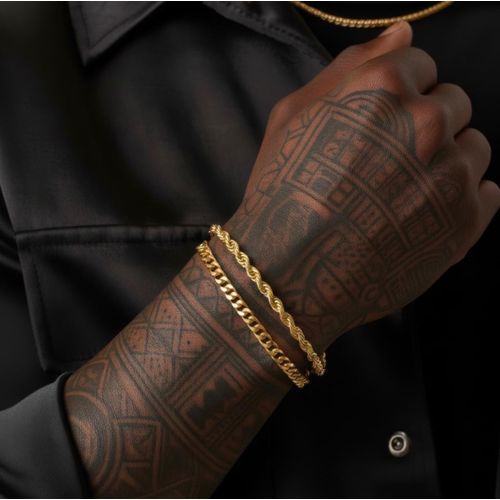 Fashion Classic Gold Double Layer Bracelet