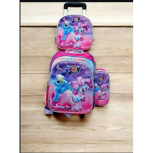 product_image_name-Fashion-3 sets Trolley School bag - LITTLE PONY-1