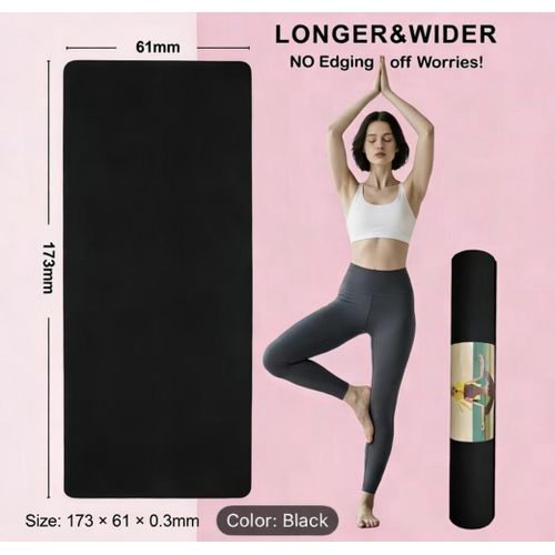 Generic Non-Slip Yoga Mat - Thick Exercise & Fitness Training Mat