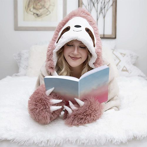 Sloth hooded blanket sales