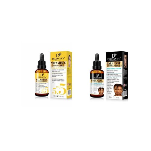 Dr Davey Vitamin c + turmeric & half cast + alpha Arbutin serums