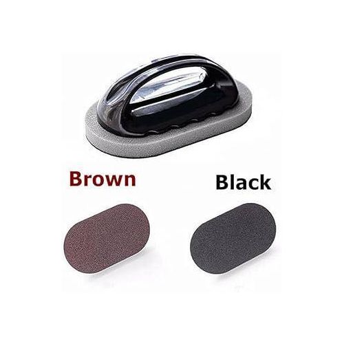 Fol TKC Heavy Duty Emery Sponge Cleaning Brush with Handle – Rust & Grease Remover Scouring Pad - image 2