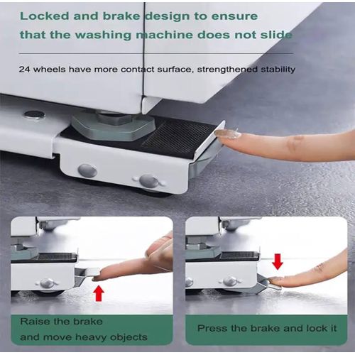 product_image_name-Generic-Washing Machine/Base Stand Trolley Feet Movable Adjustable-2