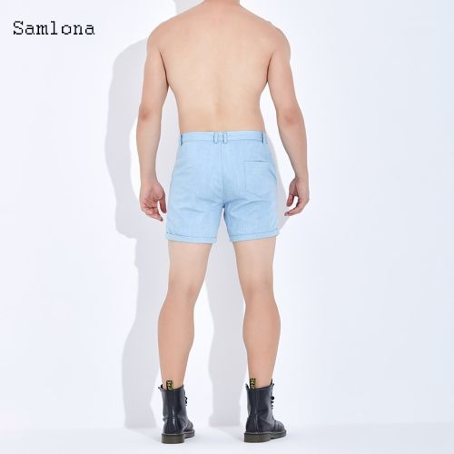 Fashion Stylish Simplicity Men Denim Hot Pants Shorts Jeans Men Jeans