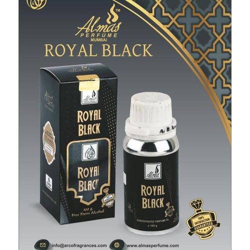 product_image_name-ALMAS-ROYAL BLACK CONCENTRATED Oil Perfume-100ML 1pc-1