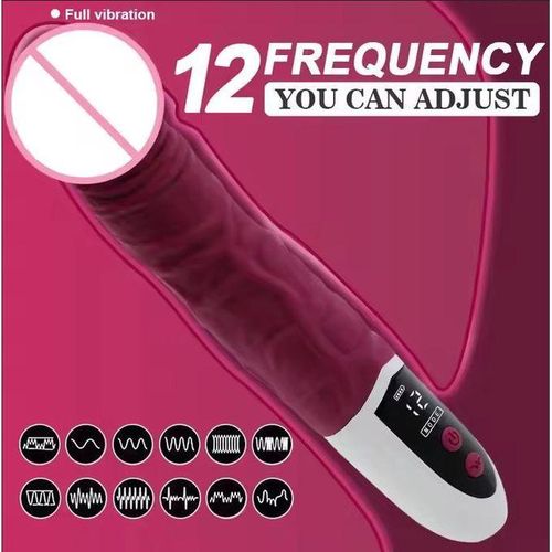 product_image_name-Generic-Powerful 12 Vibrations Women Dildo Sex Toy, Dildo Vibrator Sex Toys with LED Display Clitoris Adult Sex Toys Realistic Dildo for Women, 12 Powerful Vibrations G Spot Vibrator Wand Sex Toys for Female, Vibrator Dildo, Clitoral Stimulator, Realistic Dildo-7