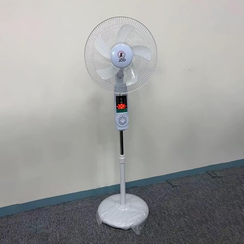 product_image_name-Fan-16 Inch Solar powered Rechargeable Standing Fans with Music Bulbs, USB charging ports, Solar panel and Remote control Multi-functional Outdoor And Indoor Household Electronics Fans For Homes, Hotels, Bar, Restaurants And More-1