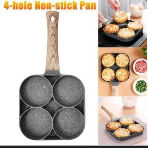Generic 4-hole granite non-stick breakfast frying pan