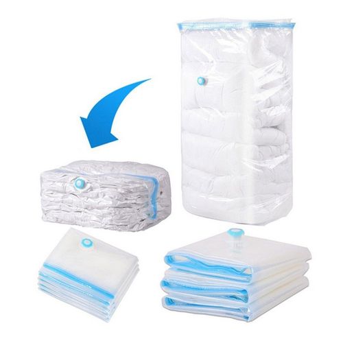 home Convenient Vacuum Bag Storage Organizer Transparent Clothes Organizer  Seal Compressed travel Saving Space Bags Package